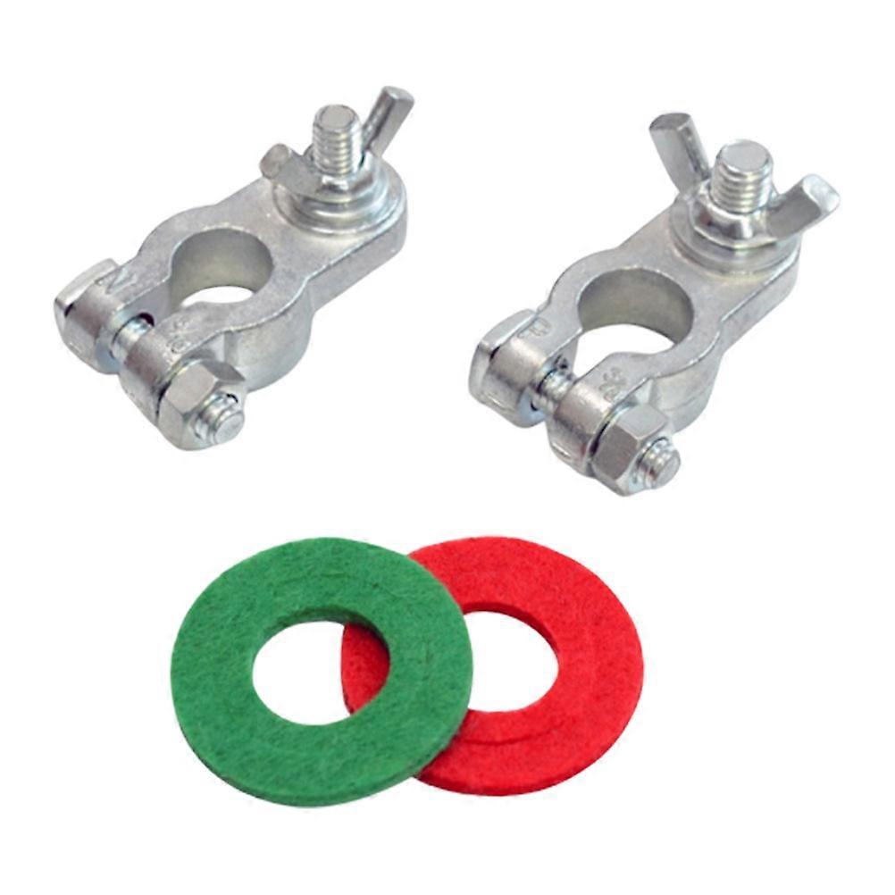 Electric Battery Connector Durable Car Battery Terminal Clamp for Replacement 1Pair
