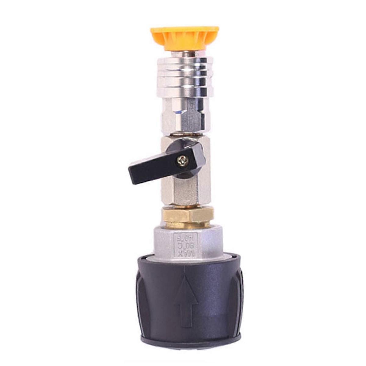 Pressure Washer Hose Adapter 1/4 Quick Connect with Valve to Control Water Flow for K2 K7
