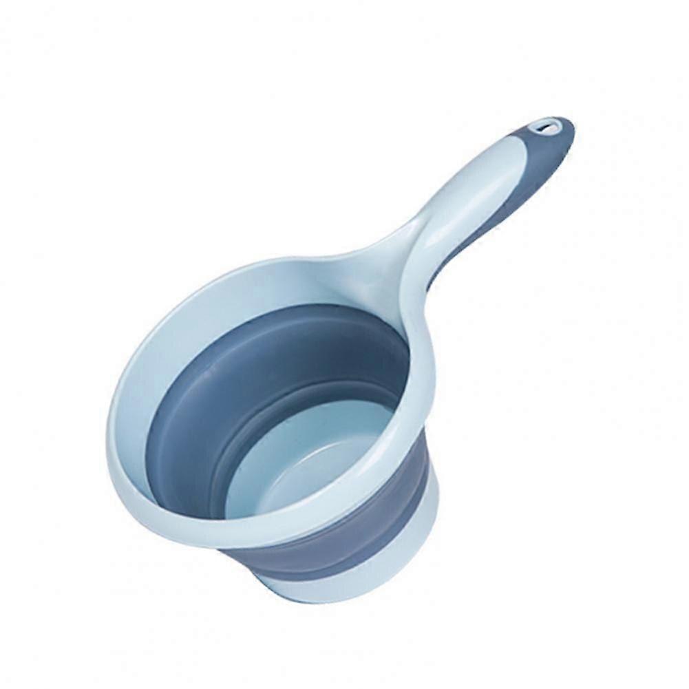 Folding hanging long handle water spoon