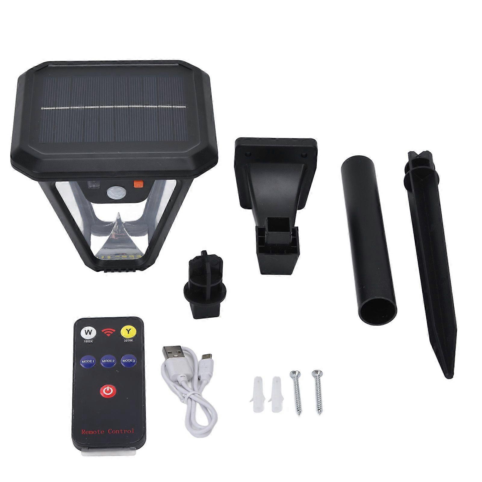 Solar Garden Light 100 LED 5 Modes Remote Control Outdoor Waterproof Landscape Lights 2000LM
