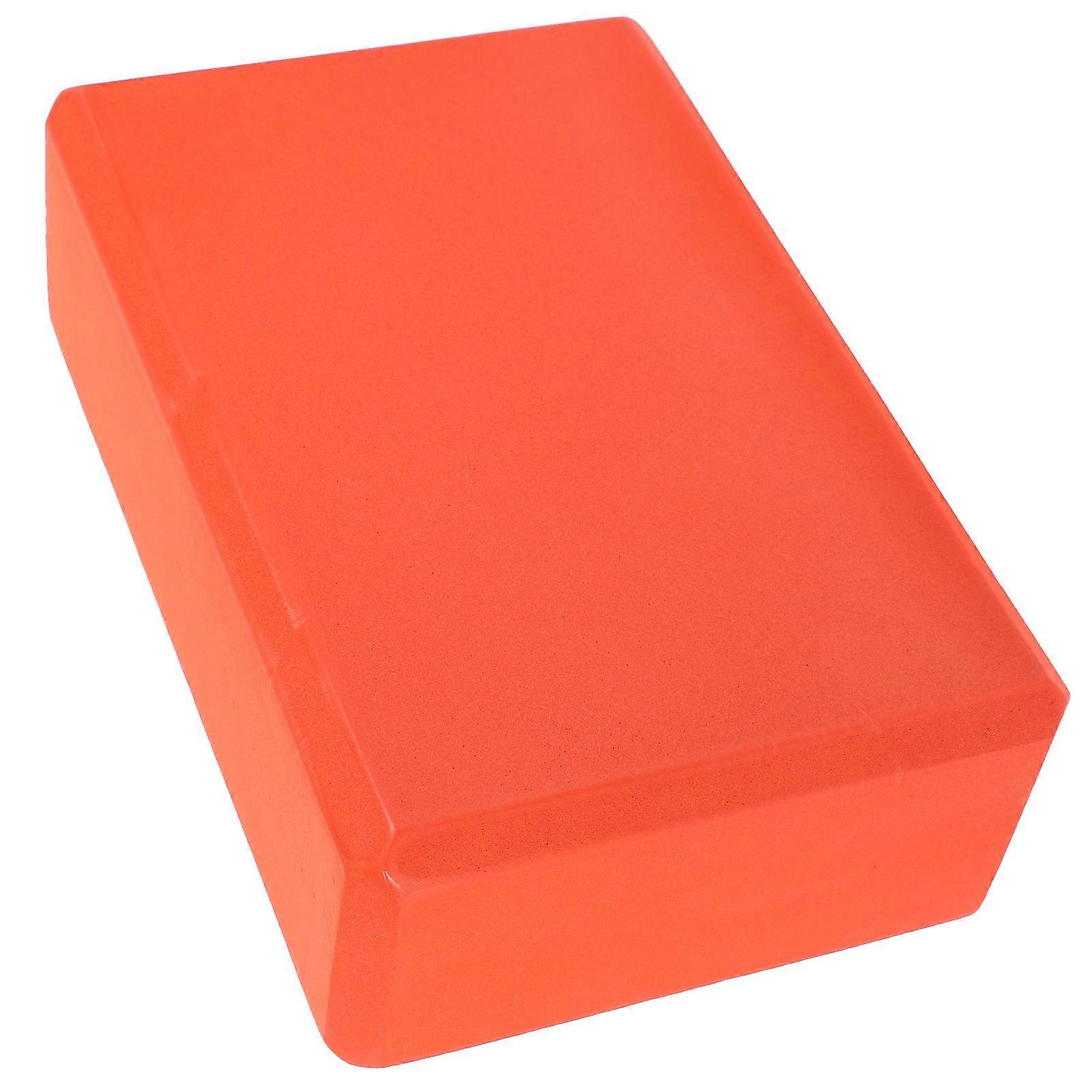 Yoga Pilates Brick Eva Foam Block for Exercise Orange Stability Aid