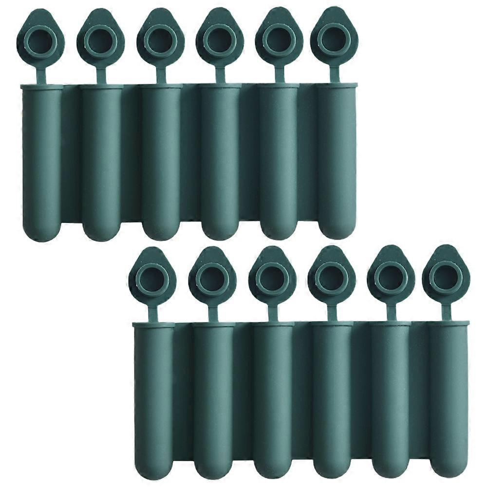 Reusable Silicone Ice Cube Tray for Home Use with Lid 6Pcs Set