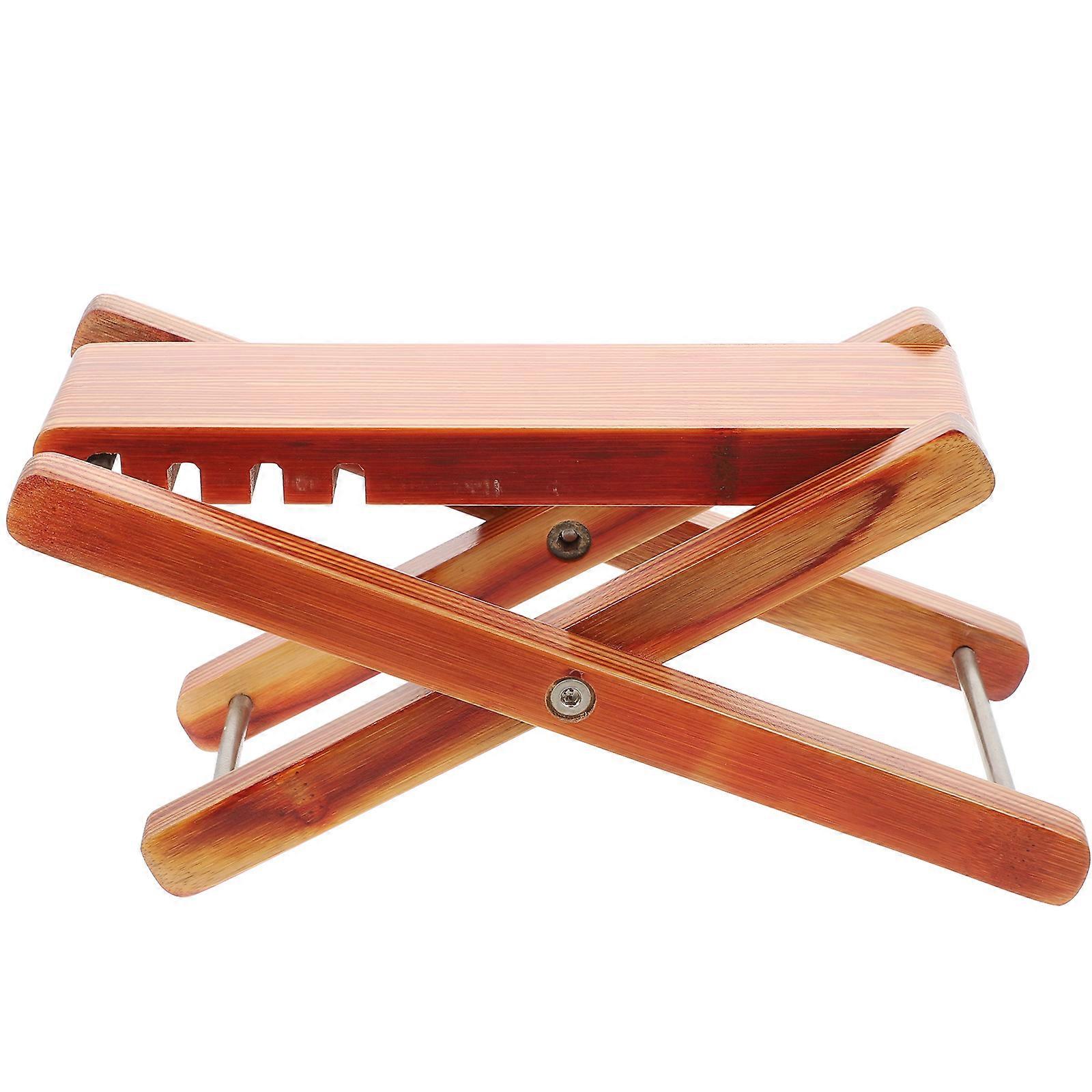Practical Pedicure Foot Support Stool 3Pcs Rectangular Brown For Nail Specialists And Home Users Anti-Skid