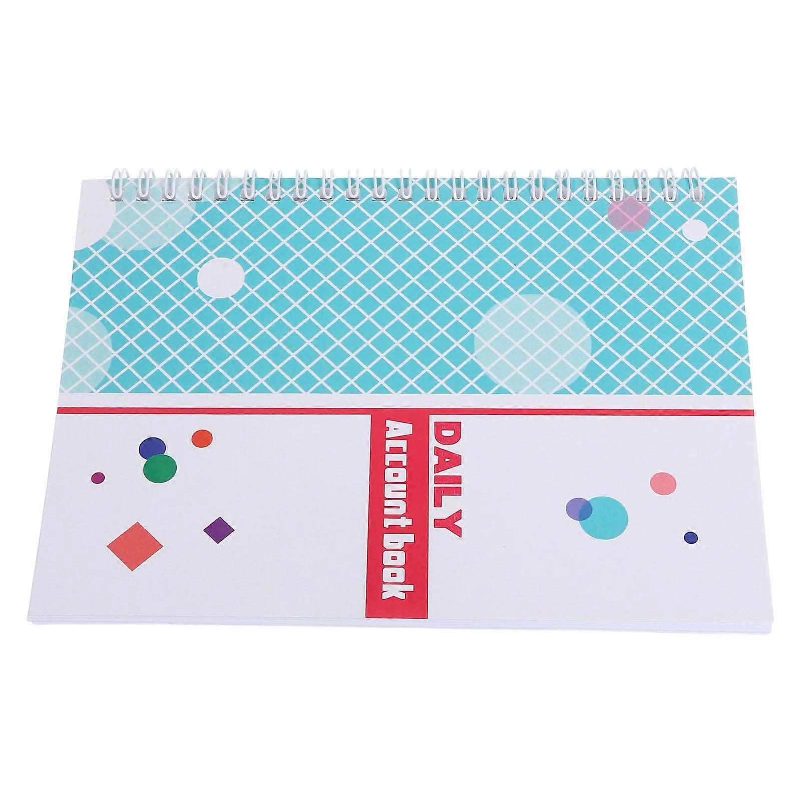 Coil Bound Daily Account Book for Business Financial Planning 5Pcs Set