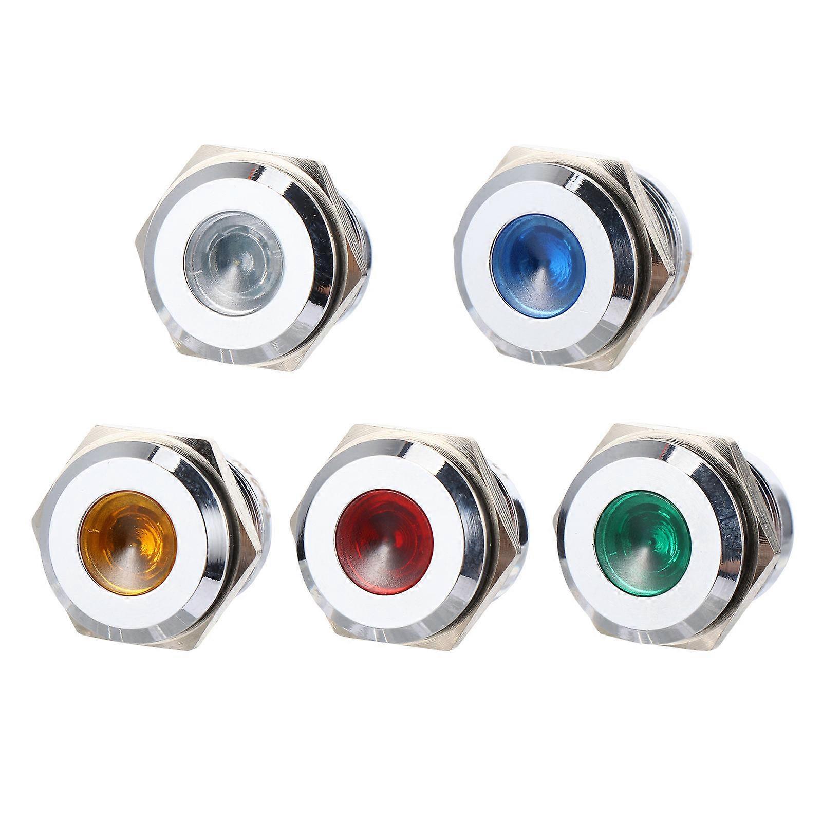 Metal Indicator Light for 5Pcs Directional Signal Lamp