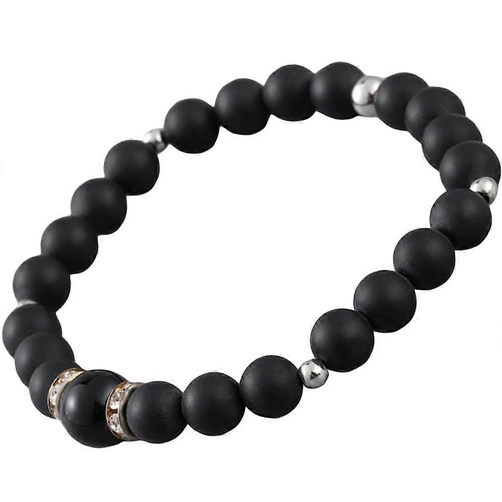 Men's Wrist Bracelet Stone for Decor 4Pcs Adjustable Beaded Set