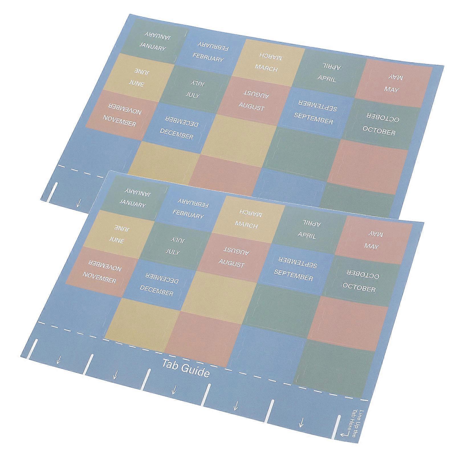 Monthly Planner Tabs for Office Use 10 Sheets Adhesive Planner Organizing
