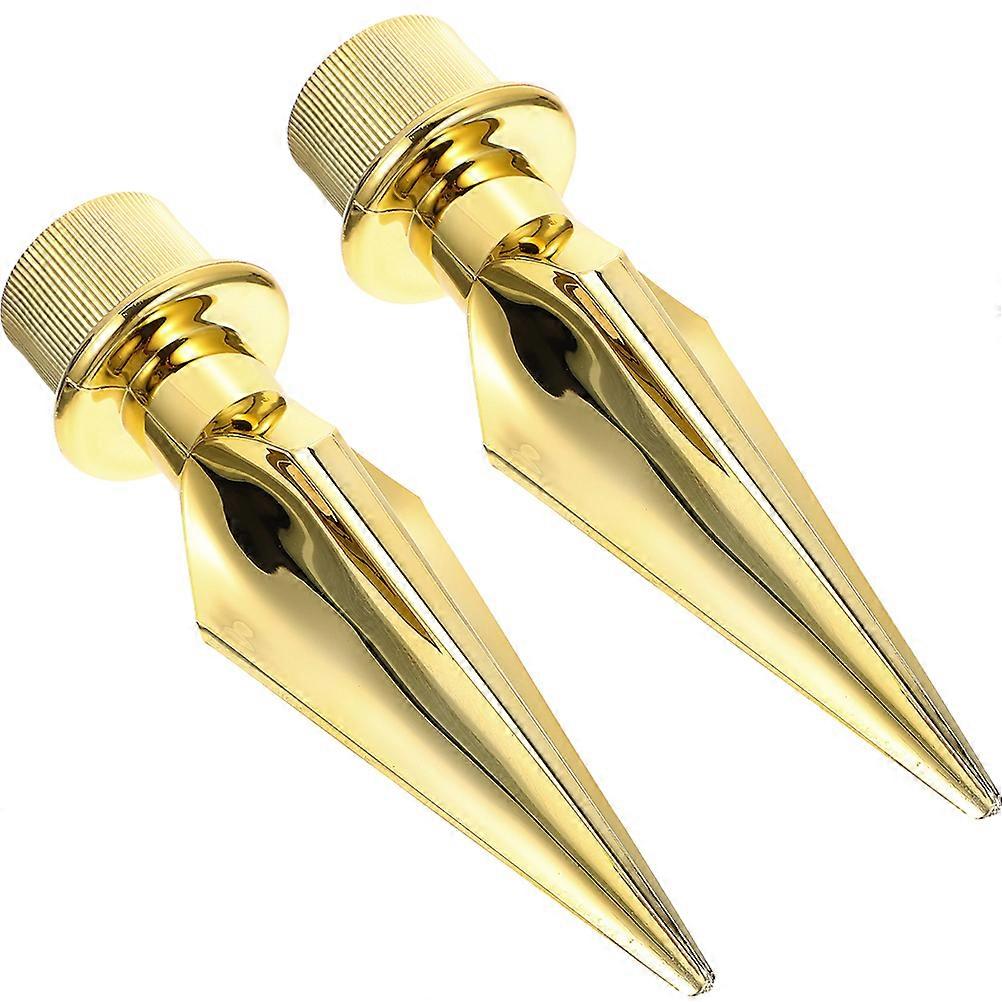 Flagpole Head Golden Flag Topper for Pole Decoration 4Pcs