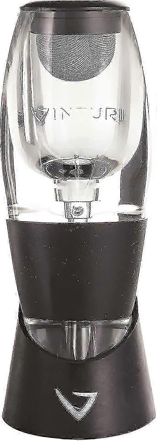 Red Wine Aerator Includes Base Enhanced Flavors With Smoother Finish, Black