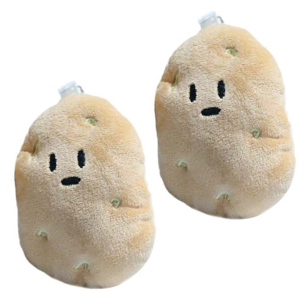 Stuffed Potato Keychain Plush Pendant for Decoration 8Pcs