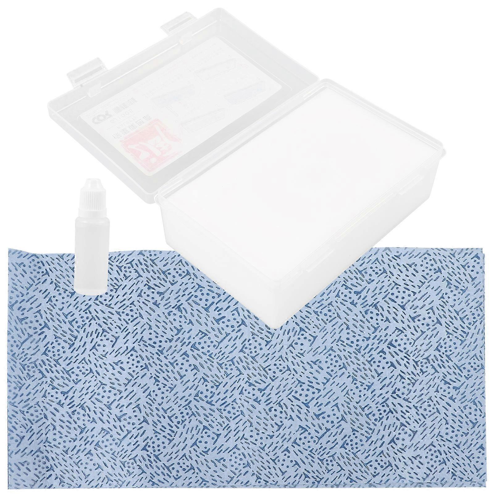 Water Stickers Application Box For Model Craft Hobby Tools Crafters Rectangular Plastic White Storage 1 Set