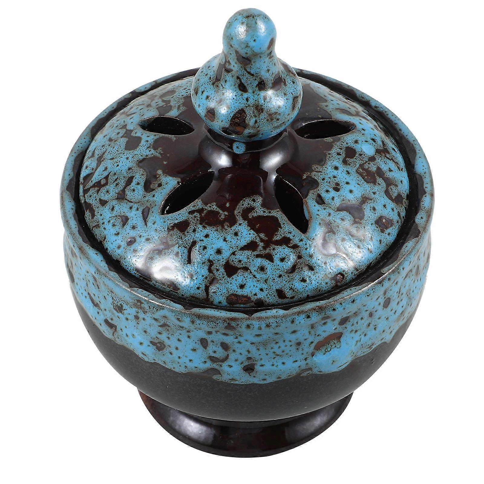 Ceramic Incense Holder for Aroma Burning Office Use 4Pcs Set