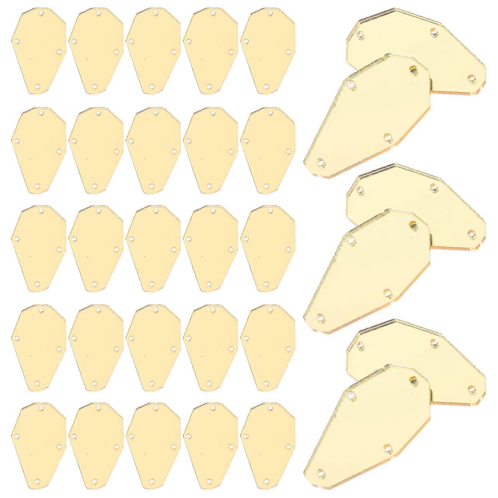 Mirror Pieces for Crafts Sew on Rhinestones Function with 50Pcs Set