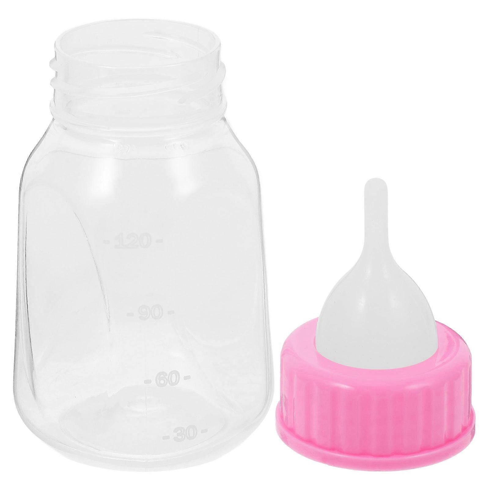 3Pcs Puppy Milk Bottles With Soft Silicone Nipple Ideal For Kittens And Small Animals 120ml Capacity