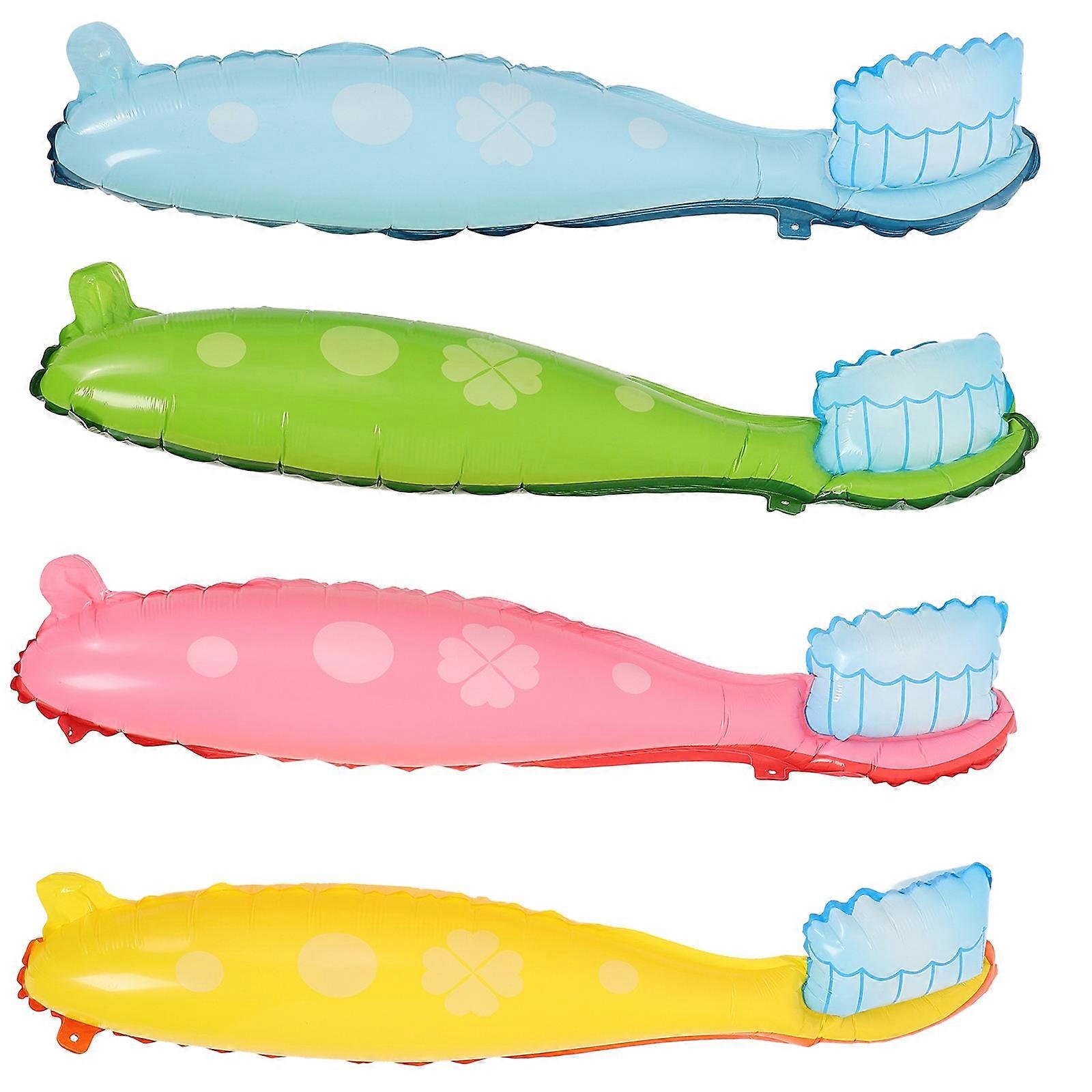 12Pcs Large Toothbrush Balloon Decorations for Party Decoration