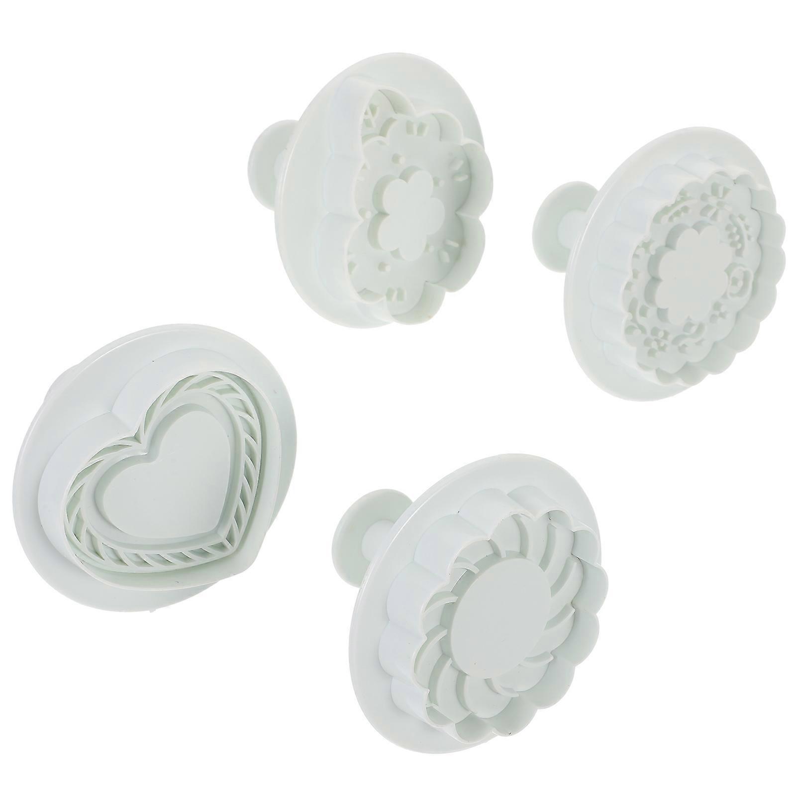 Plastic Cookie Mold Cookie Cutter for Baking 12Pcs Reusable Set