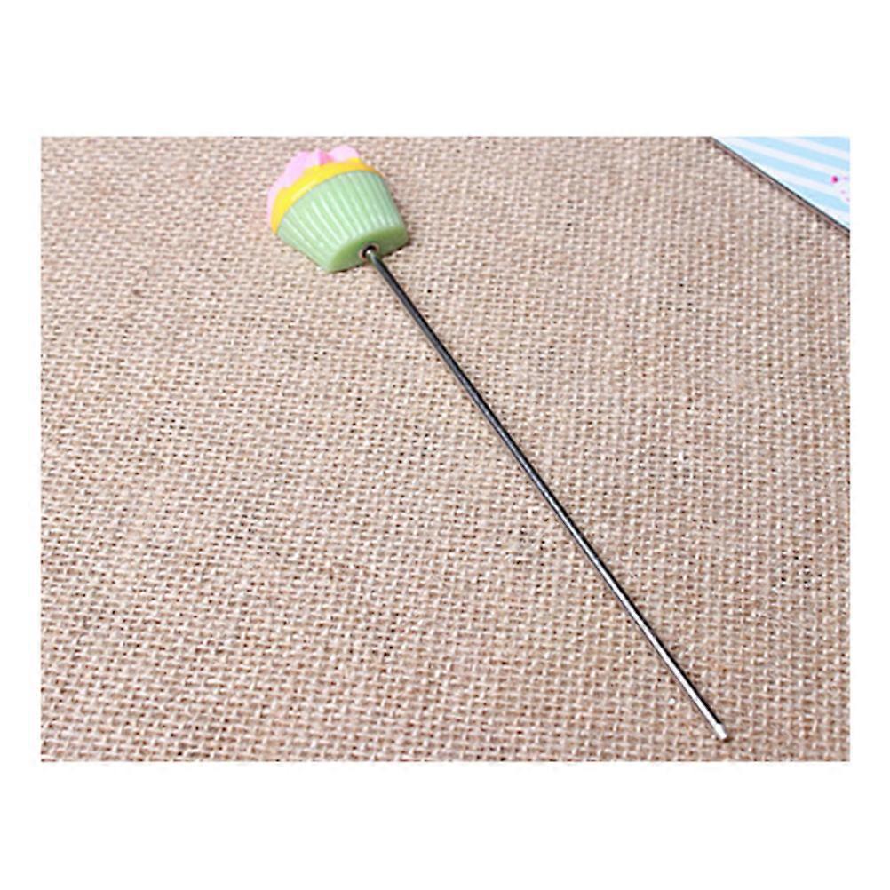 Cake Tester Stainless Steel Needle for Cake Testing 2Pcs Green Set