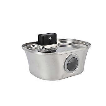Kabelloser Katzentrinkbrunnen aus Edelstahl, automatisch, 3,2 l, große Kapazität, langlebiger Akku, Haustier-Wasserbrunnen, EU-Stecker