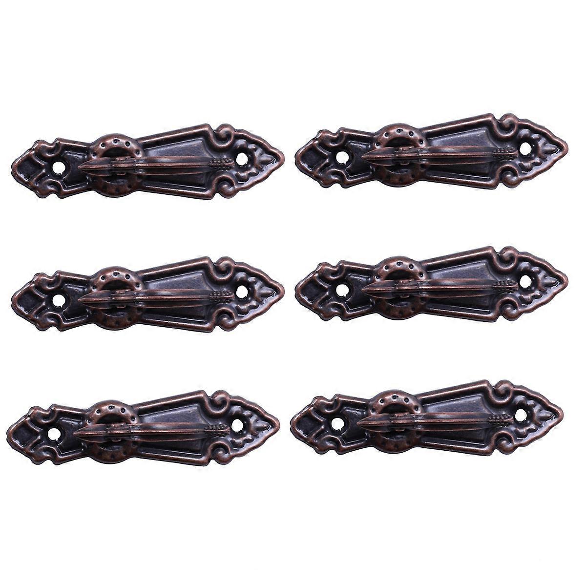 Metal Curtain Back Tieback Mini Wall Hooks 2PCS Red bronze