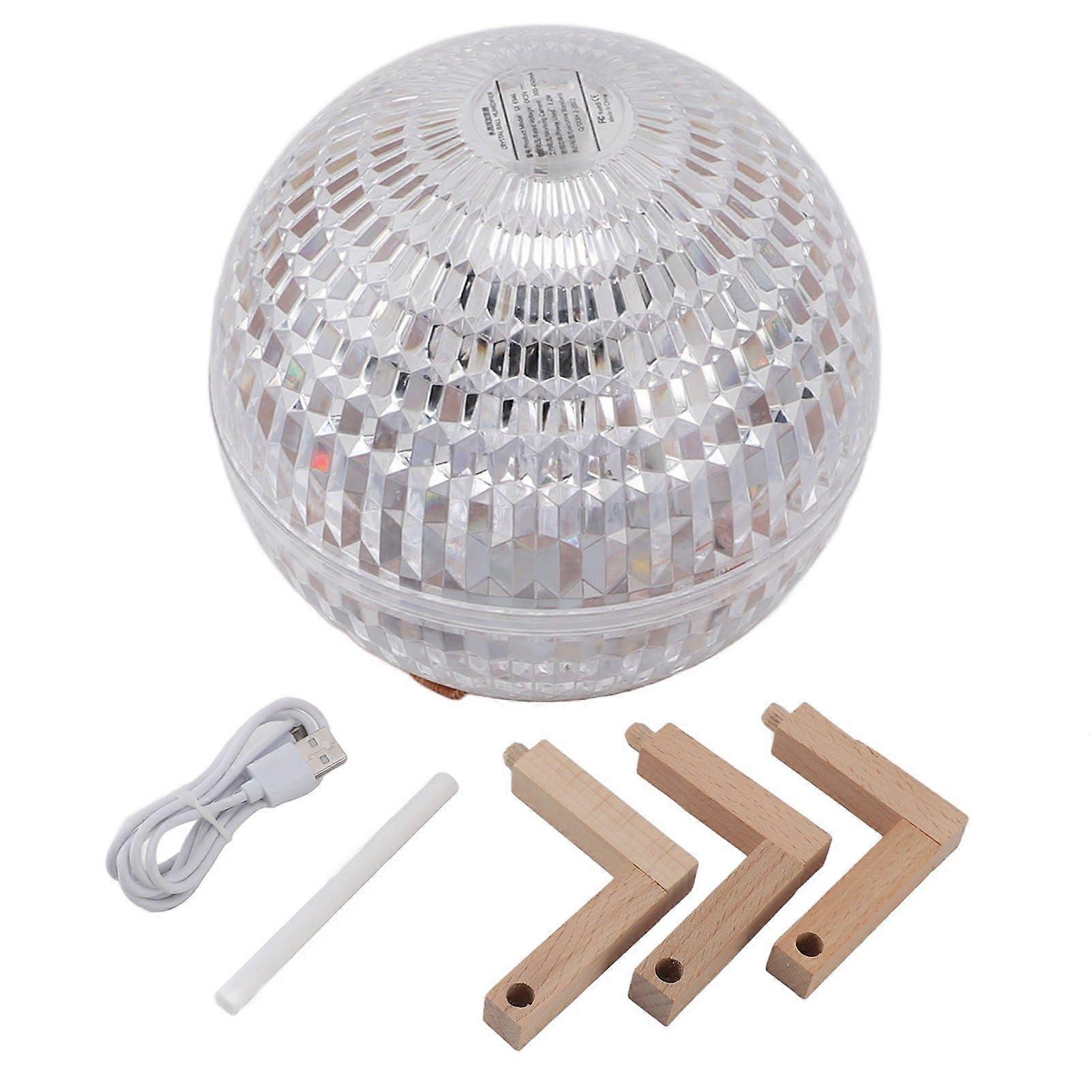 Crystal Ball Humidifier 350ML USB Powered RGB Colorful Night Light Desktop Cool Mist Humidifier