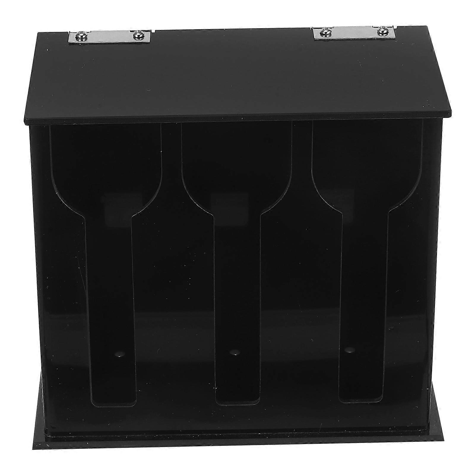 Spoon Dispenser Acrylic 2Pcs for Storage Practical Utensil Organizer