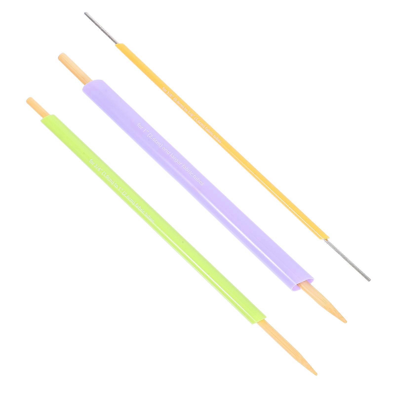 Tailoring Tools Quick Turn Fabric Tube Tunners for Knitting Crafts 24Pcs