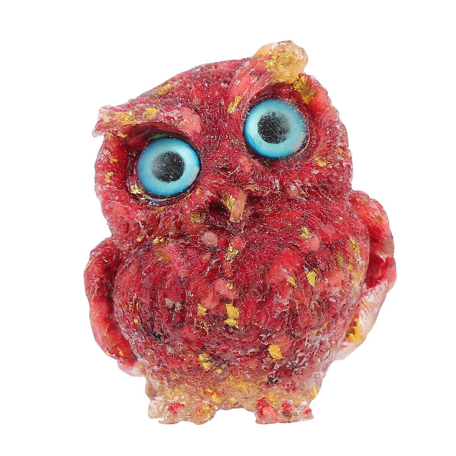 Bagoly dekoráció dekorációhoz 3 db kristály szép bagoly díszítő szobrok