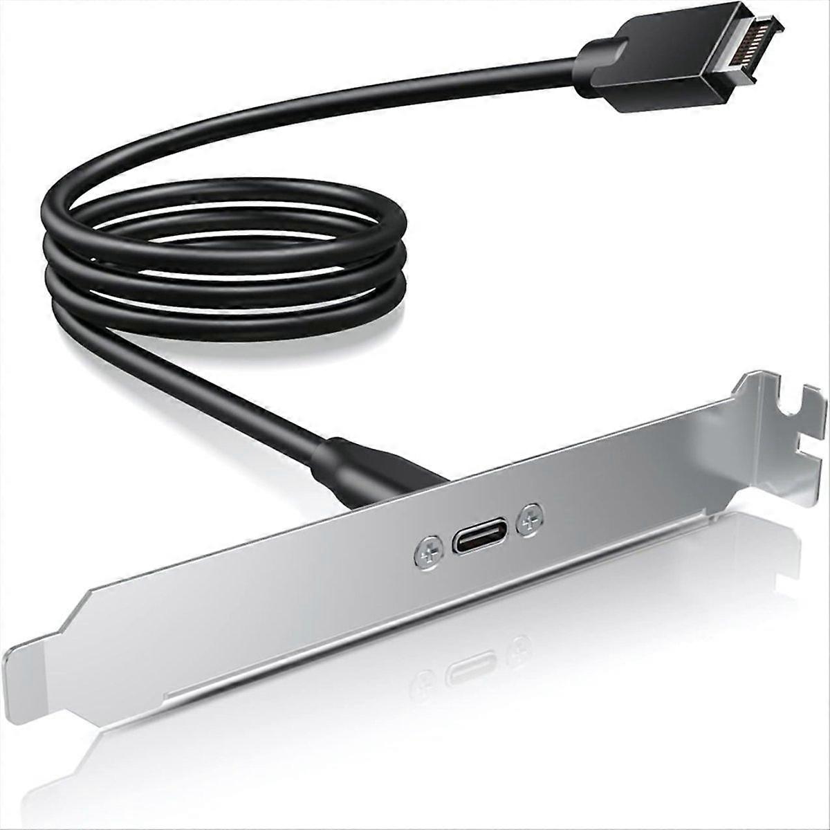 20 Gbps USB 3.2 Gen 2x2 USB-C frontpaneladapter med bundkortheader-forlængerkabel, USB-C Fema