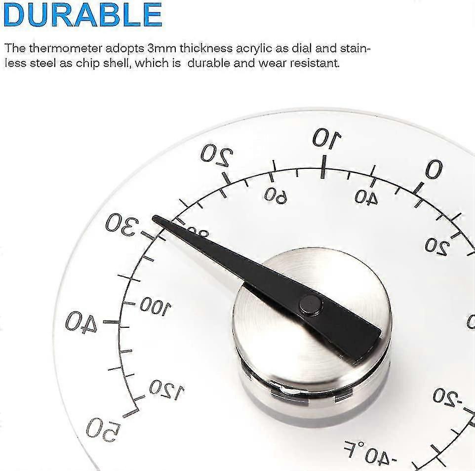 Väggfönstertermometer, utomhushushåll transparent termometer
