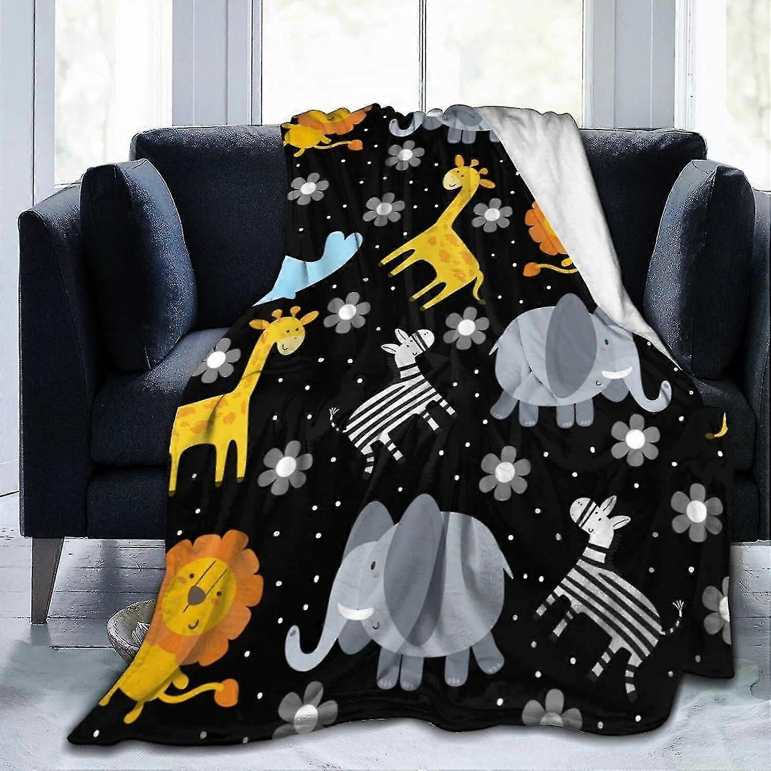 Blanket Cute Animals Blanket Ultra Soft Throw Blankets Lightweight Plush Flannel Throws For Sofa Couch