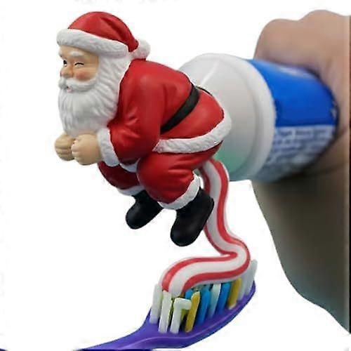 Toothpaste Topper - Christmas Santa Claus Cap for Daily Brushing | Funny Toothpaste Lids, Cute Festive Design,  Christmas-Themed Toothpaste Attachment