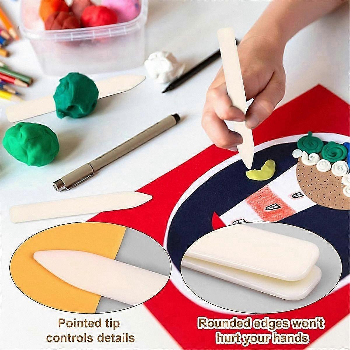 20-Pack Plastic Craft Tools for Scrapbooking, Bone Folder Set for Crafting and Bookbinding Projects