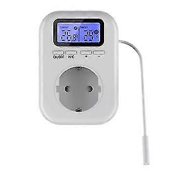 Digital 220V Temperature Controller Plug with Sensor & Socket Thermostat Switch