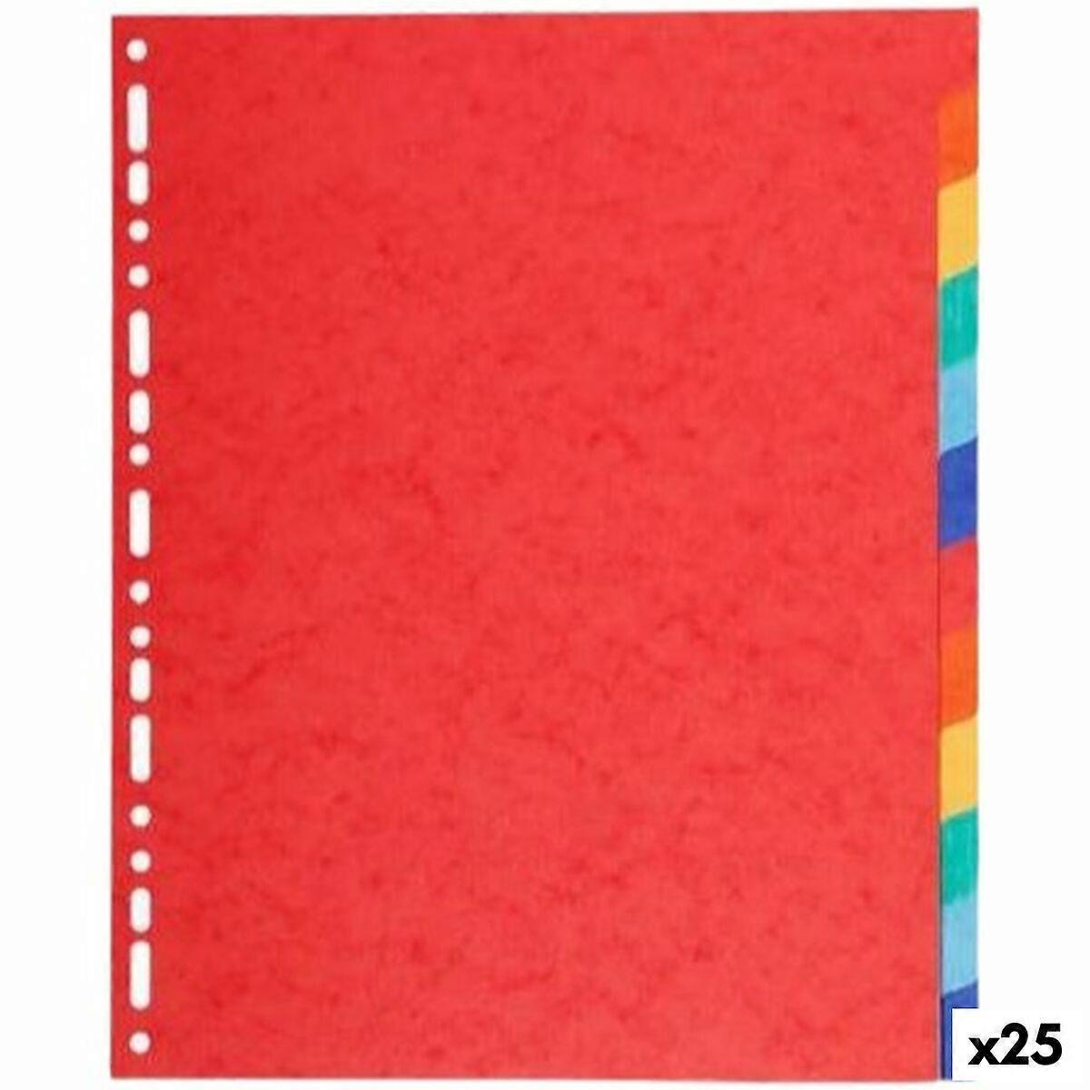 Seperators Exacompta Maxi Multicolour A4+ 12 Sheets (25 Units)