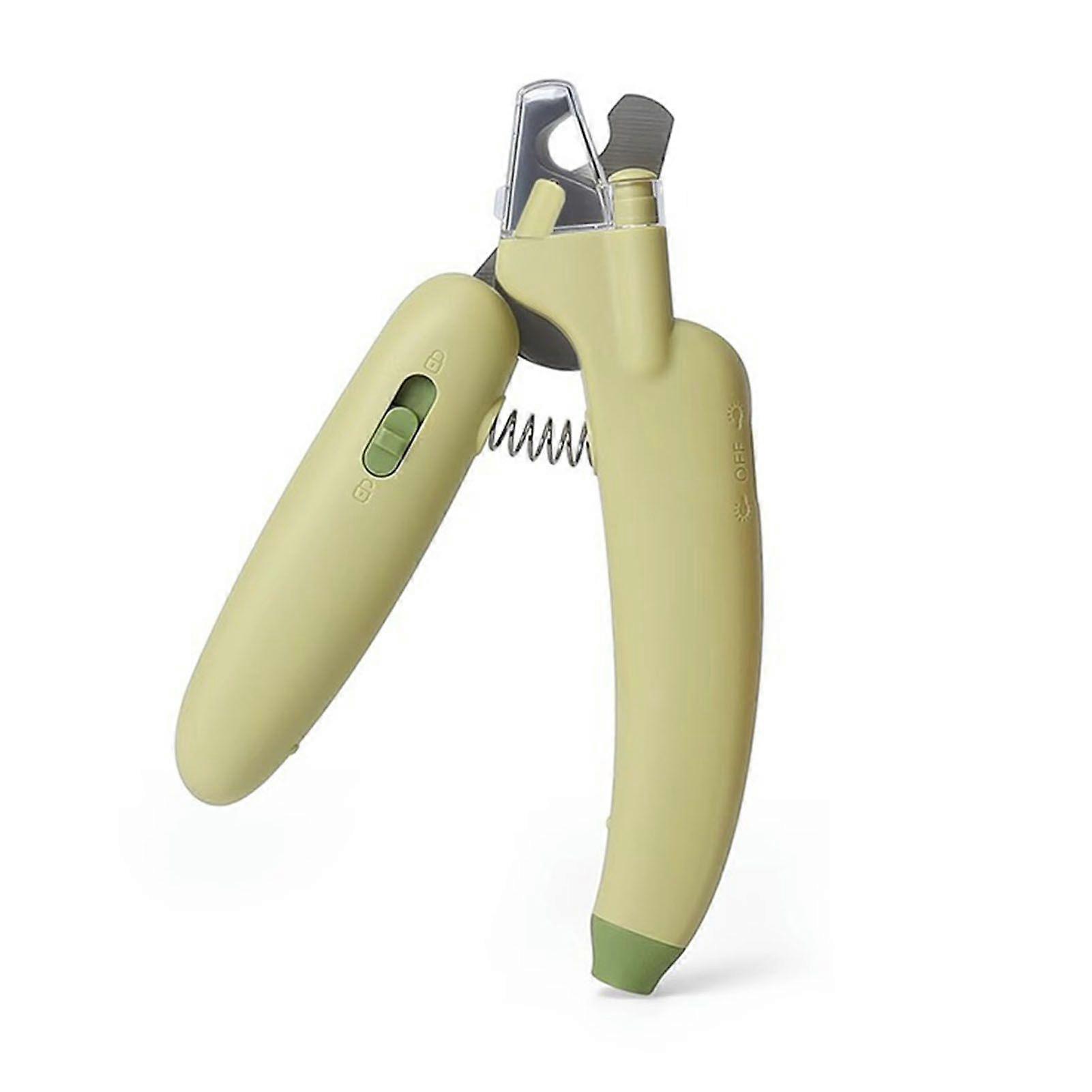 Cat Nail Clippers with Built-in Removable File Ergonomic Design Safety Locks Pet Nail Trimming Grooming Tool