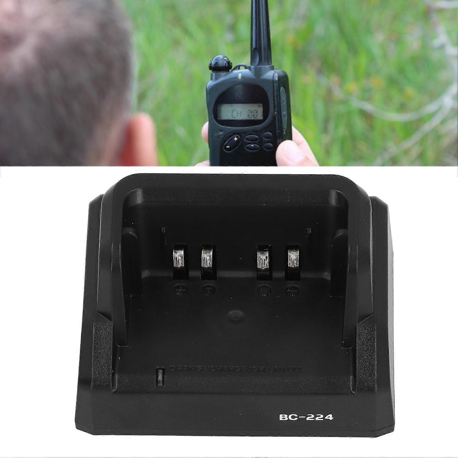 Talkabout Radio Charger Rapid Heat Dissipation Desktop Battery Charging Dock Cradle for ICOM A25NE A25CE IC‑A25 EU Plug 100‑240V 