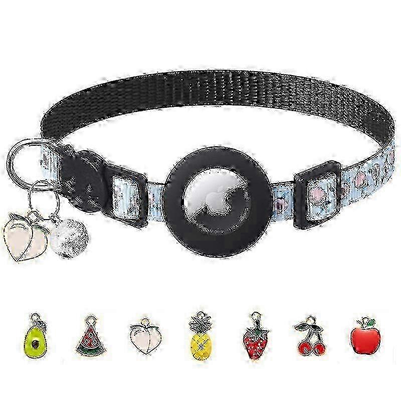 Cat Collar with Bells, Upgraded Safety Elastic Cat Collar with Cat Collar Holder, Anti-Lost Cat Coll