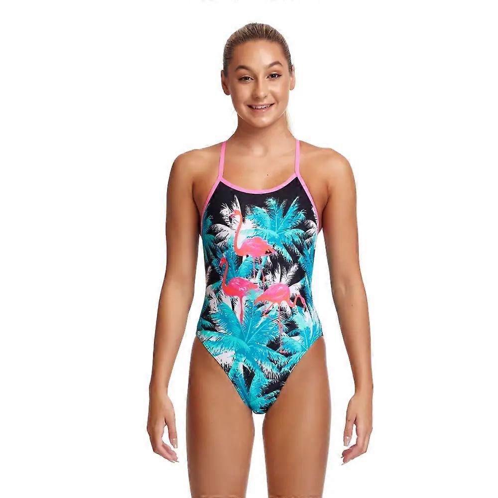 Funkita女孩火烈鸟夜间单带泳衣