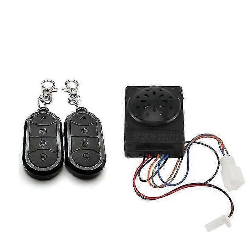 Alarm System Dual Remote Control for Electric Bicycle, 36V-72V