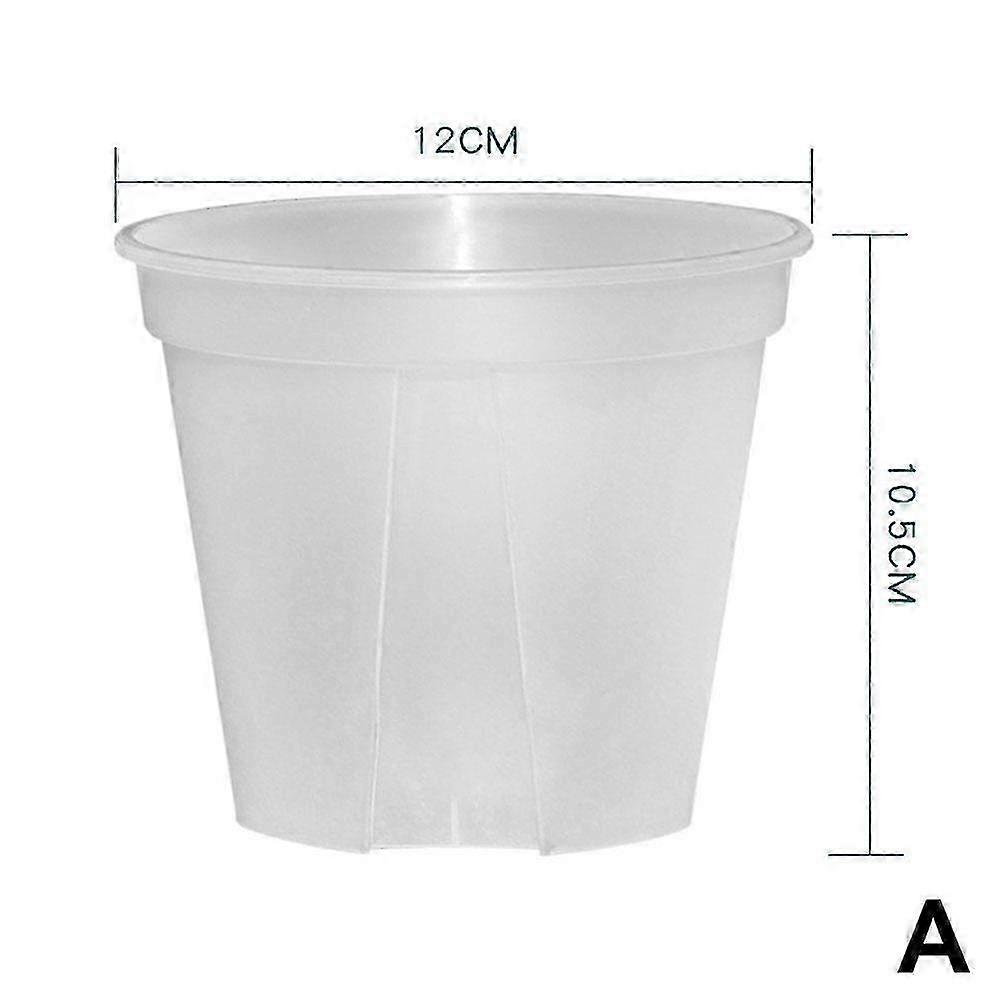 Clear Orchid Flower Pots, Garden Pots with Root Control Basin in 4 Sizes: 10/12/15/21cm