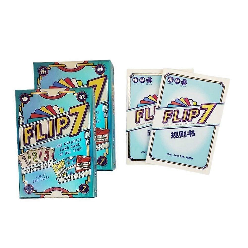 Flip 7, The Ultimate Blend of Press Your Luck and Strategy, Fast-Paced Addictive Card Game, 3+ Players, Ages 8 & Up, 20 minutes Play Time