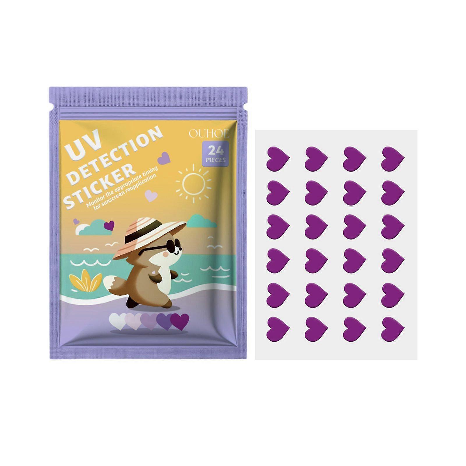 Uv Detection Patch, Face And Body Skin Protection, Outdoor Uv Protection Photosensitive Color Changing Patch