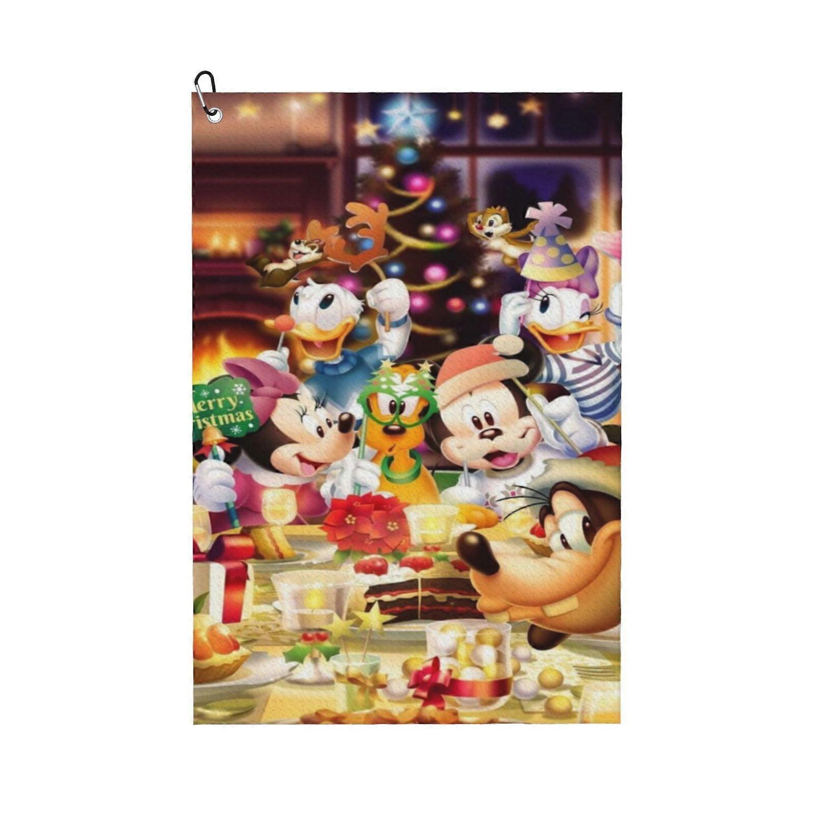 Mickey Mouse Golf Towel For Men, Microfiber Waffle Golf Towel Golf Accessories, Christmas, Birthday Gift