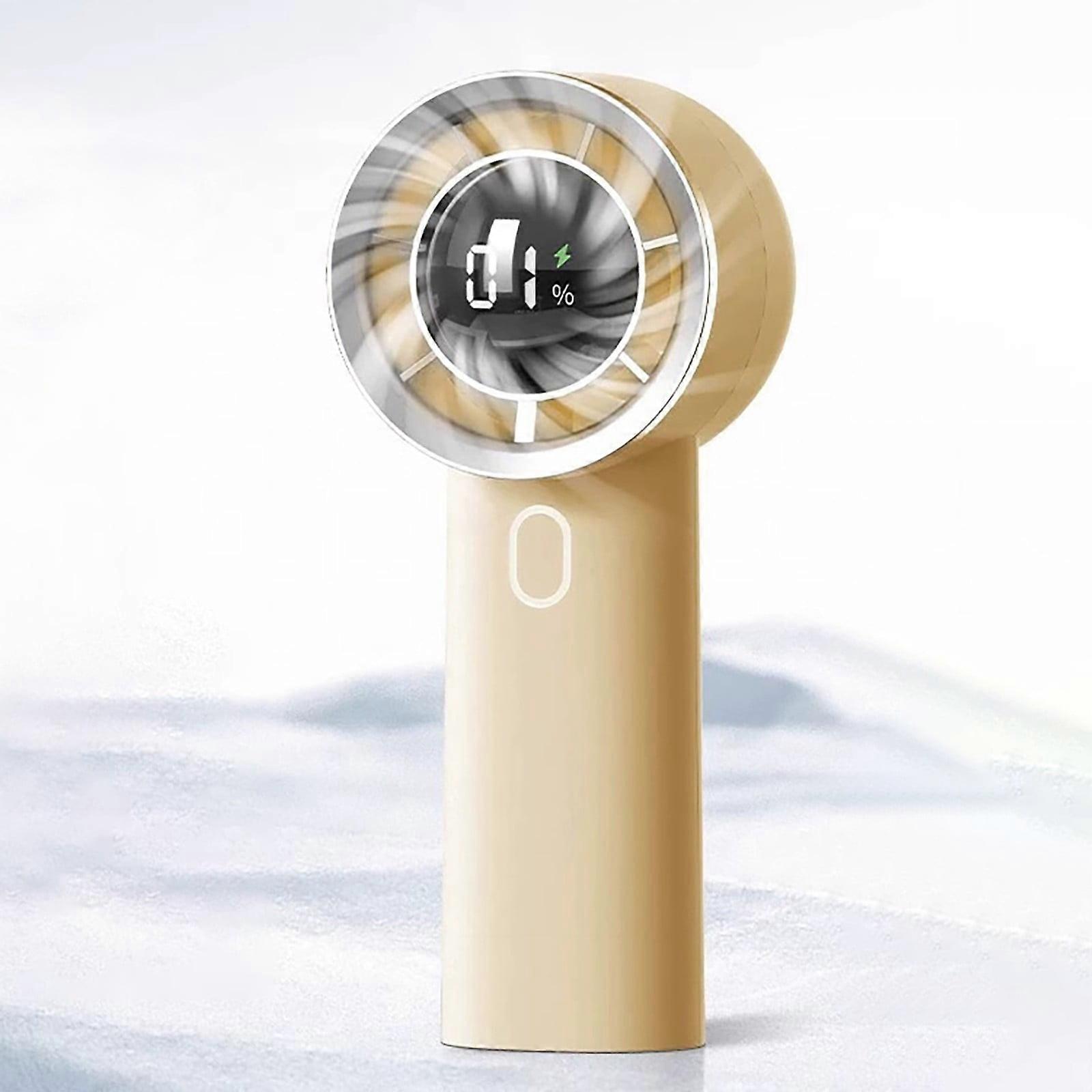 Powerful Handheld Fan Mini Small Pocket Fan Display Electricity In Real Time Table Fan Mini Portable Fan For Fishing Picnic