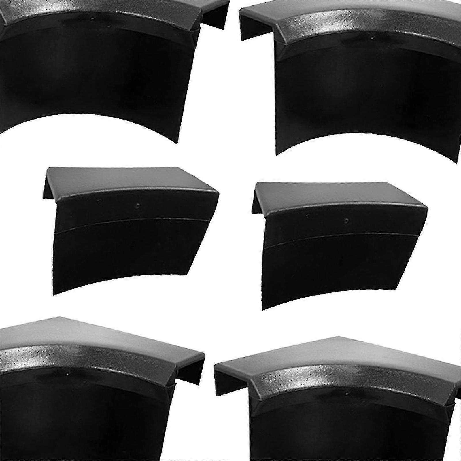 6 Pieces Pool Table Pocket Liners, 4 Corner 2 Side for Billiards Black