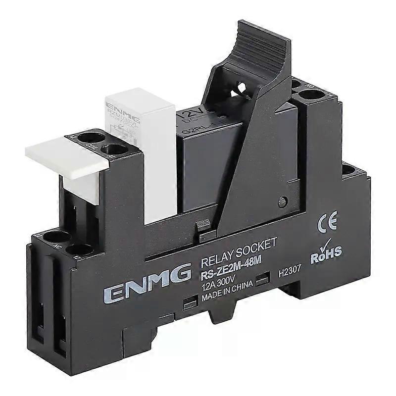 ENMG DIN-Rail 2NO2NC G2RL-1-E Thin Relay 16A Small Electromagnetic G2RL-2 DC 24Vdc Input state LED indicator transient unipolar