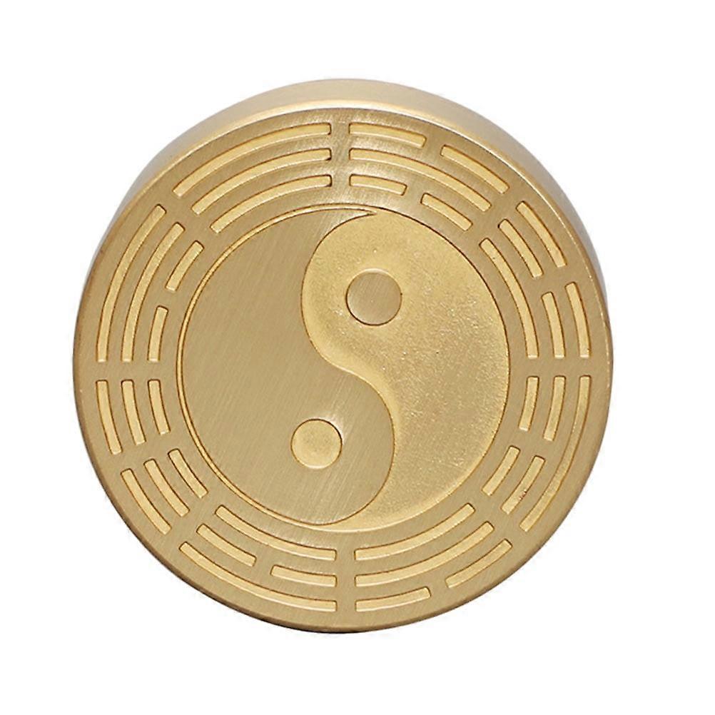 Brass Ruler Paperweight Metal Desk Weights Round Copper