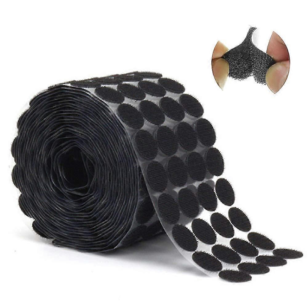 1000pcs 20mm Self Adhesive Hook And Loop Dots, Waterproof Diy Movable Backing Fastening Tape, Double Sided Sticky