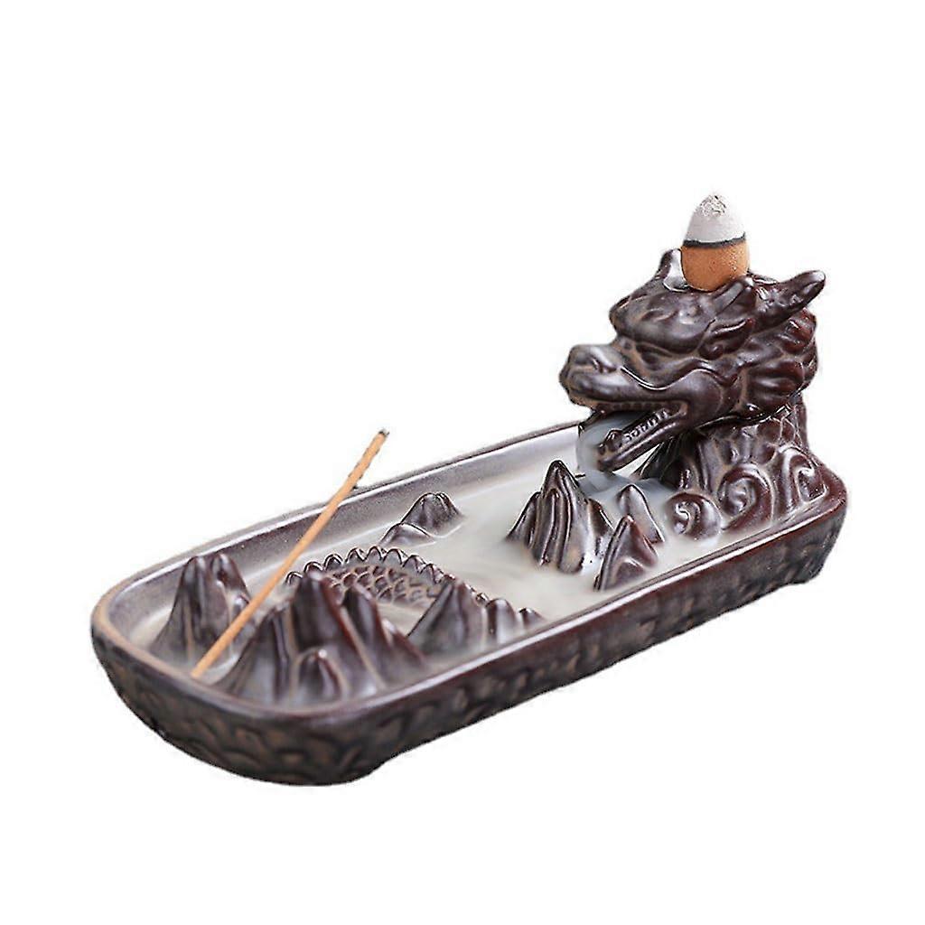 Incense Burner Waterfall Backflow Aromatherapy Holder for Home Indoor Tea Ceremony Decor