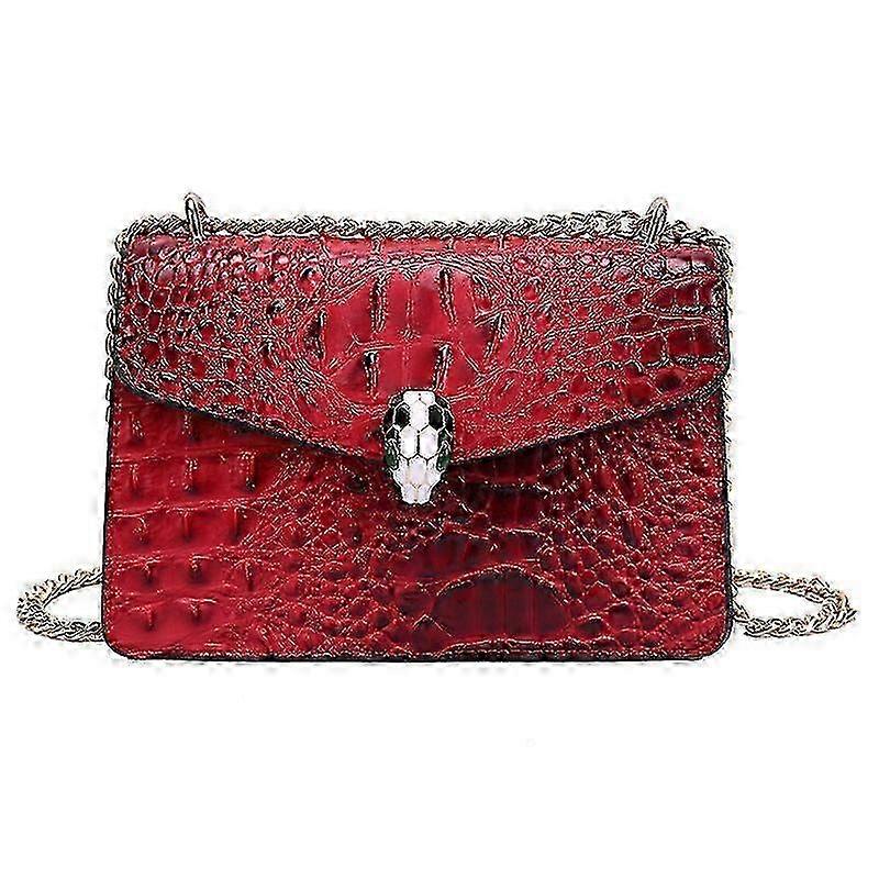 Ladies Handbag Crocodile Print Retro Small Square Bag